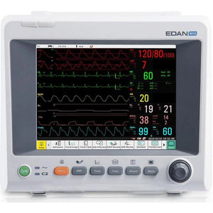 NEW! EDAN IM8 12" Patient Monitor ECG, RESP, NIBP, SpO2, Temp and Mainstream ETCO2